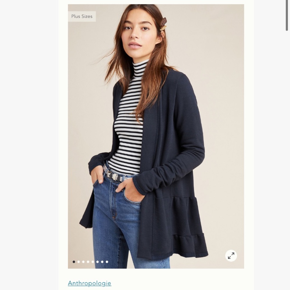 Anthropologie Lila Tiered Babydoll Cardigan